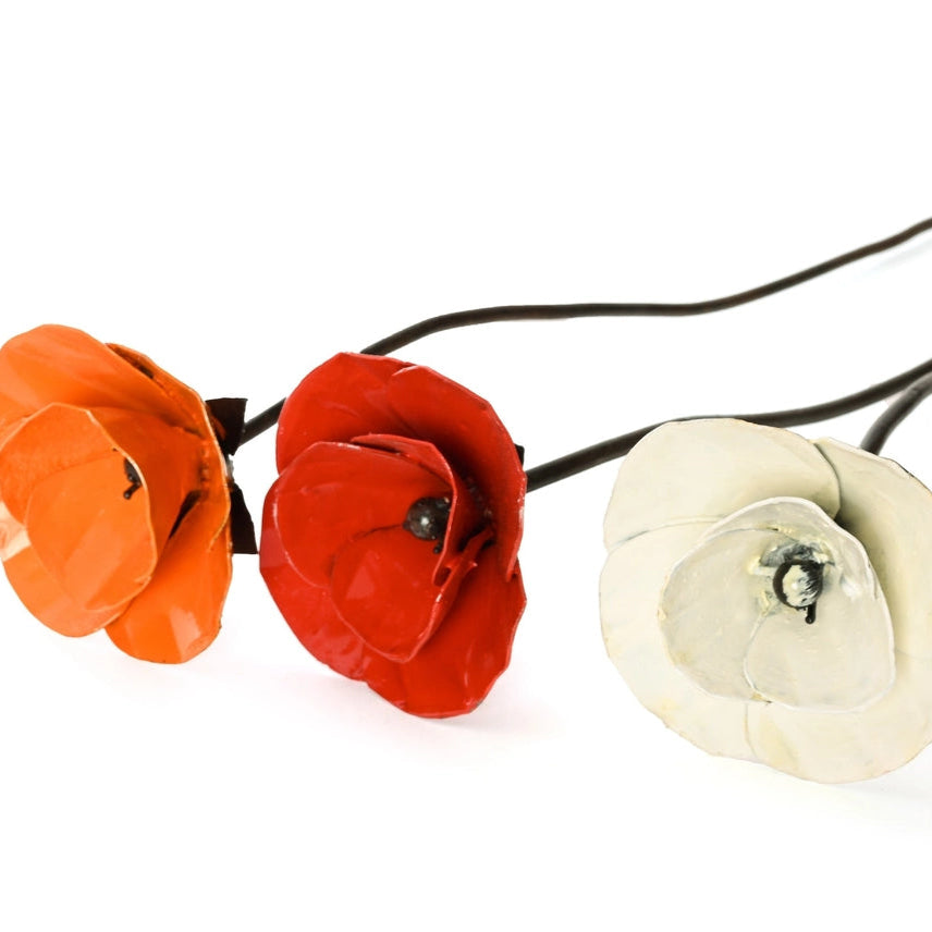 Recycled Metal Flowers