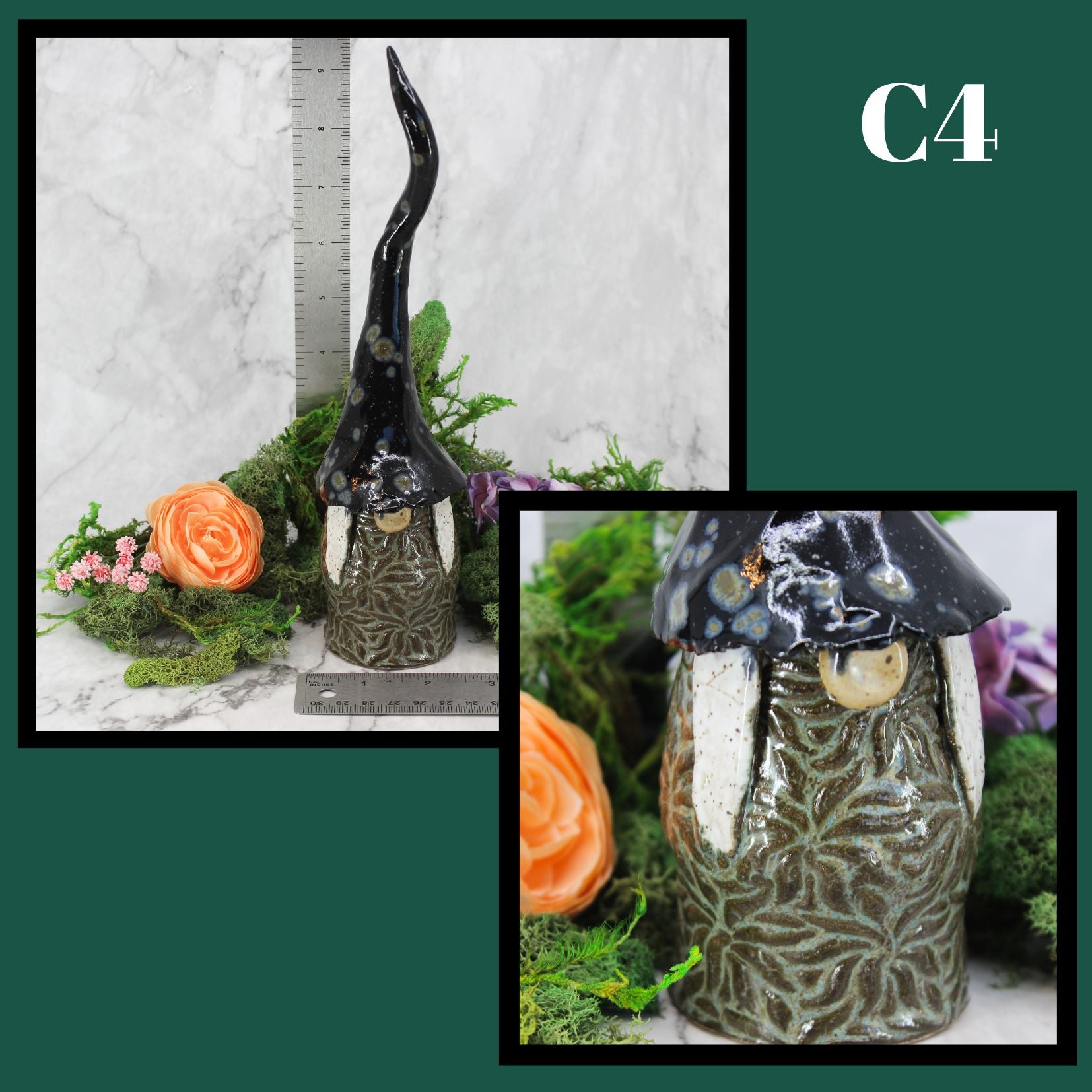 Handmade Ceramic Garden Gnomes- Female