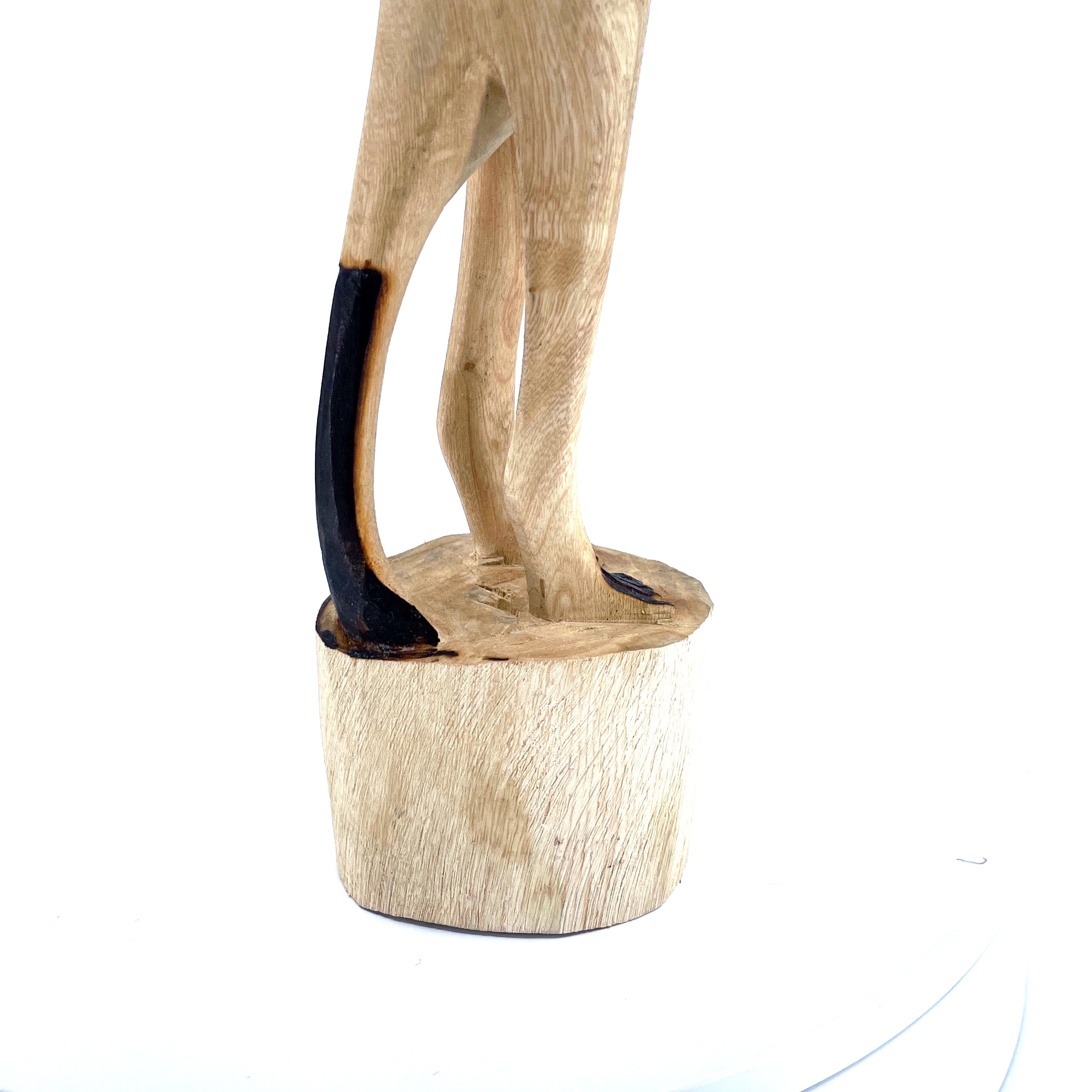 Standing Meerkat Sculpture in Jacaranda Wood