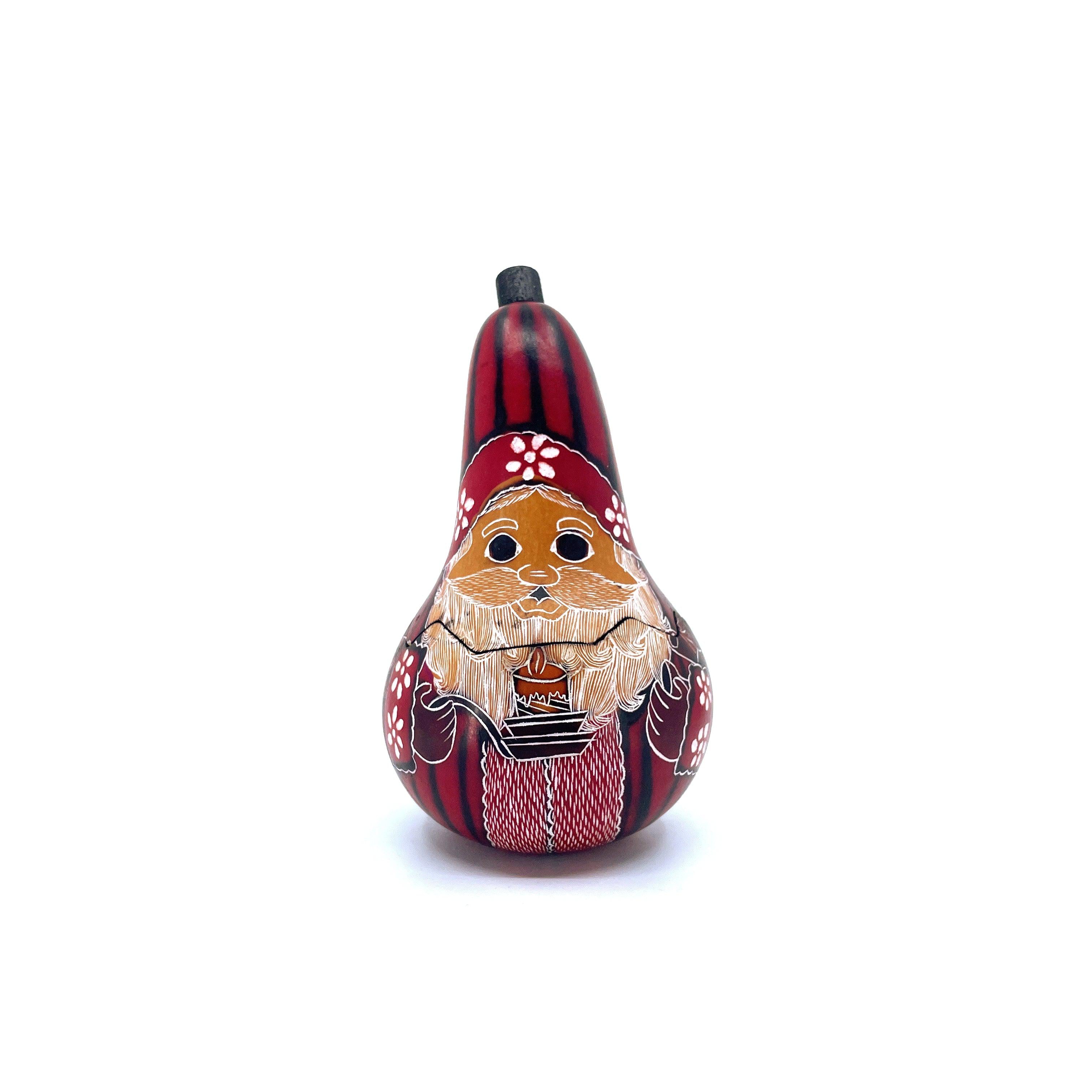 Petite Santa Gourd Box