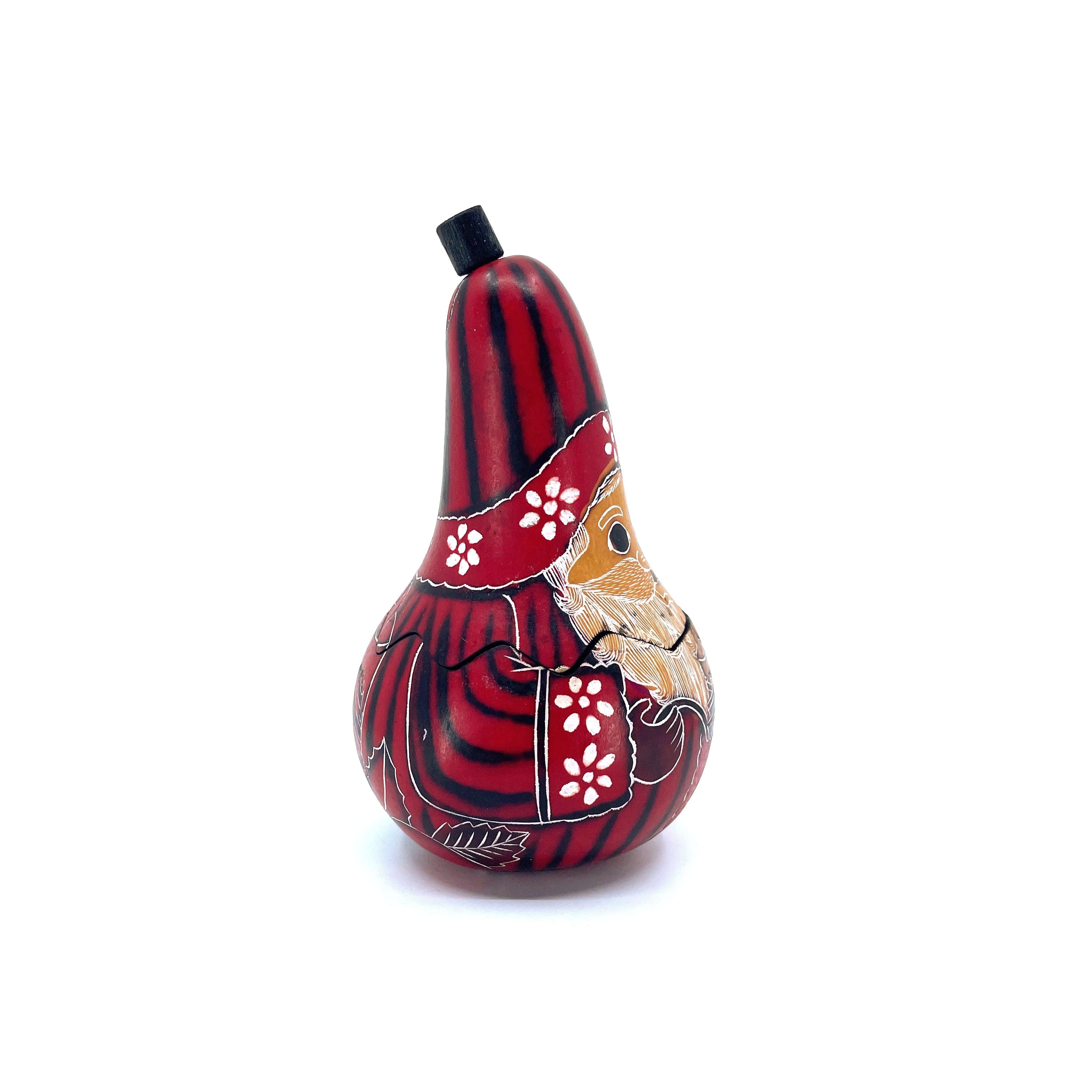 Petite Santa Gourd Box