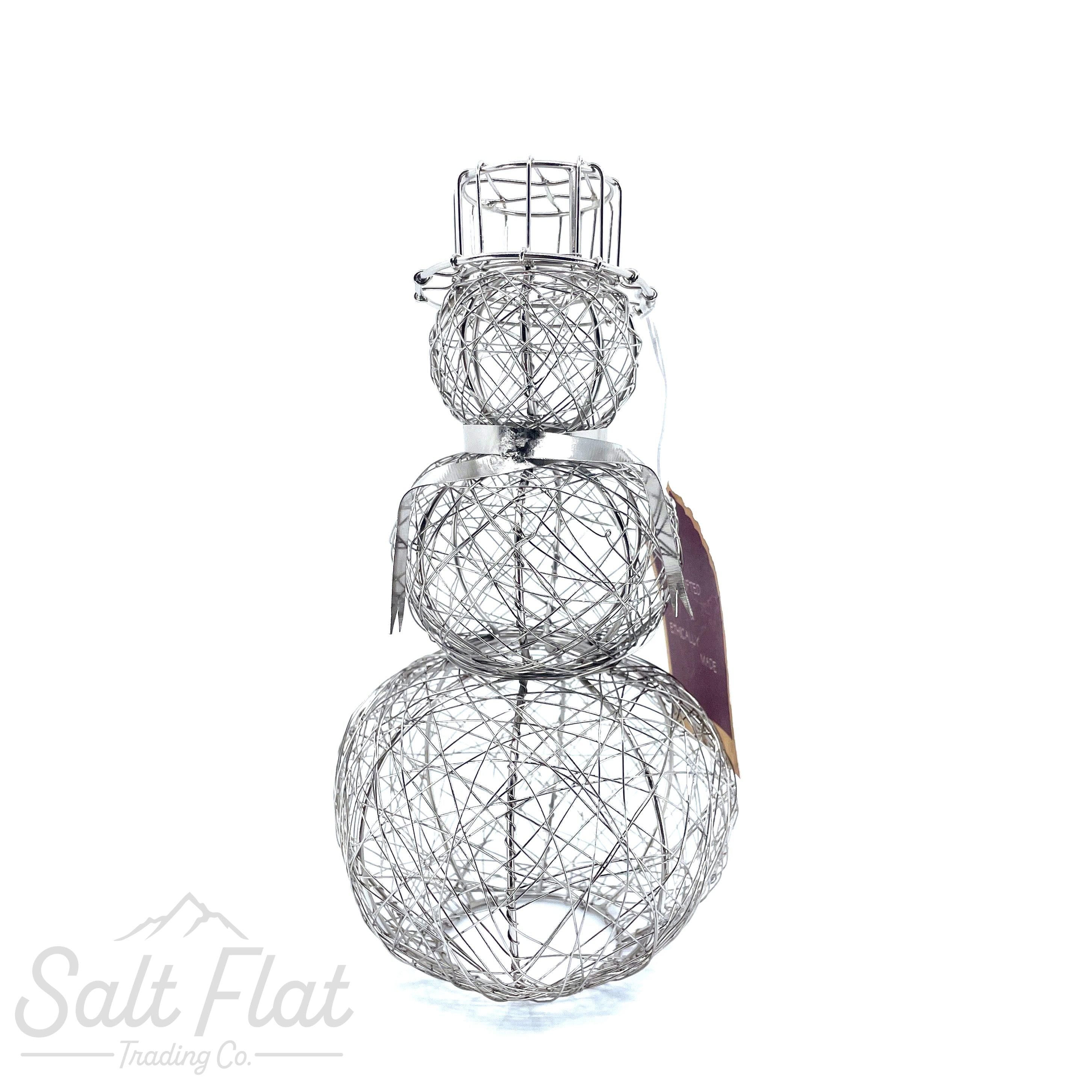 Silver Wire Snowman